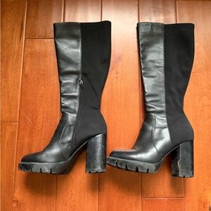 Charles David Leather Knee-High Boots